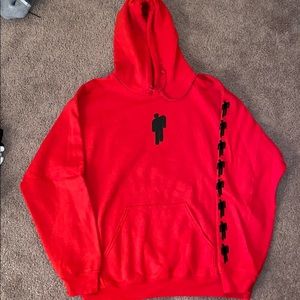 Billie Eilish red hoodie sweatshirt